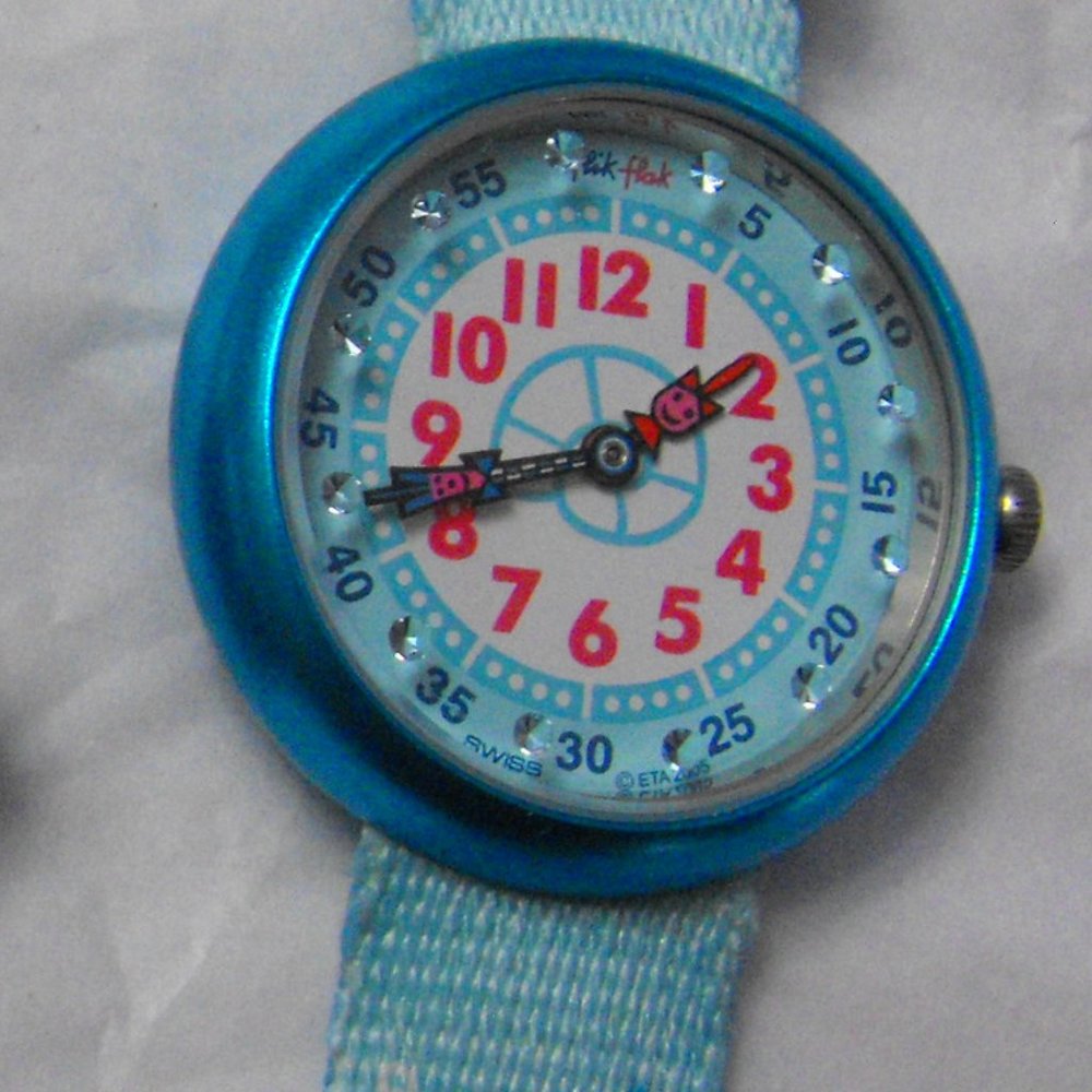 Authentic Flik Flak Mermaid Swatch Watch - Picture 2 of 6